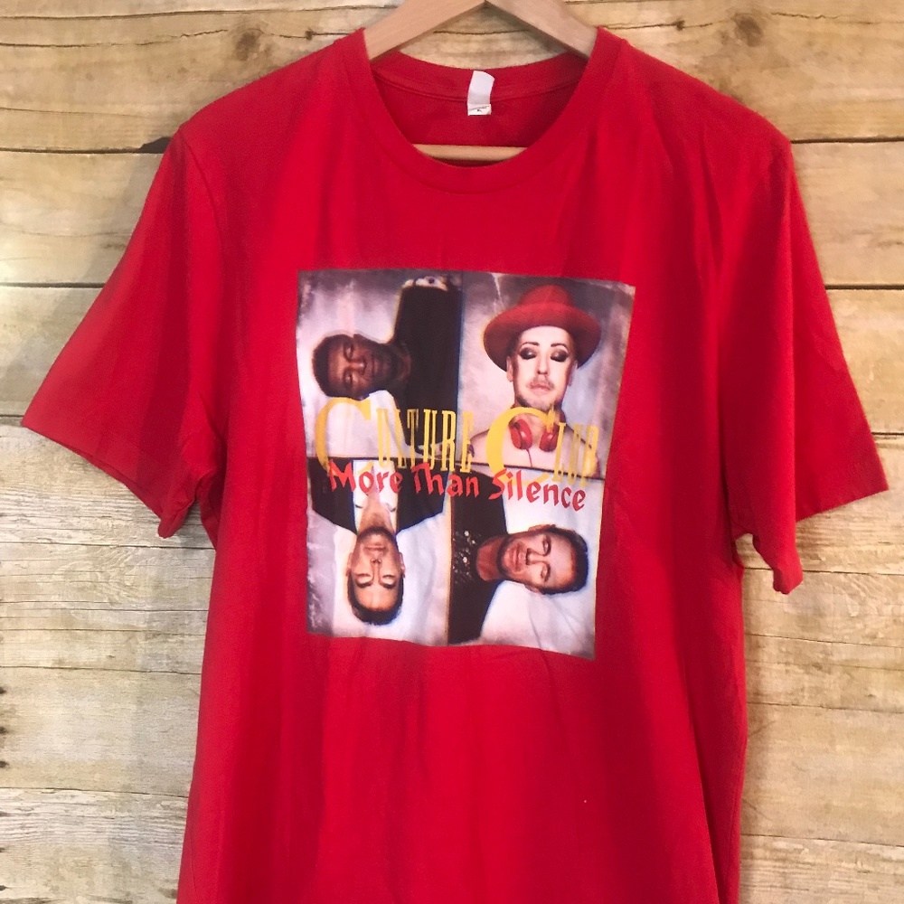Men's XL Culture Club Red Boy George T-Shirt
